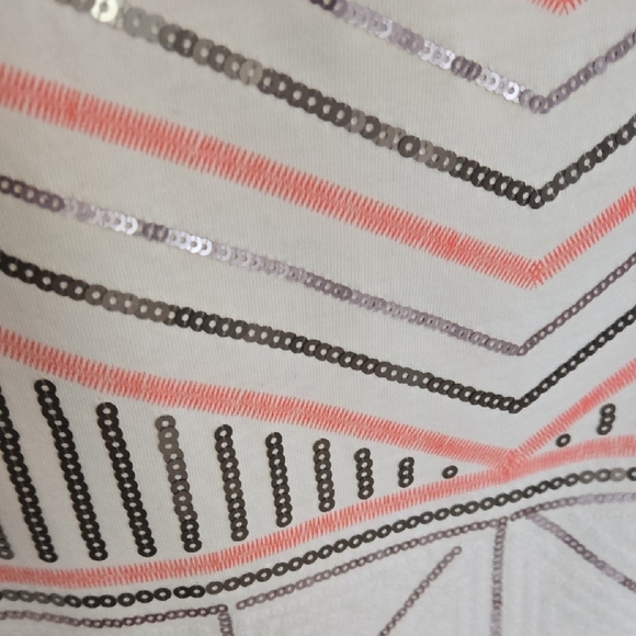 Express Pink and Gray Sequin Embellished Mini Skirt - Picture 3 of 4